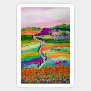 Tuscan countryside Sticker